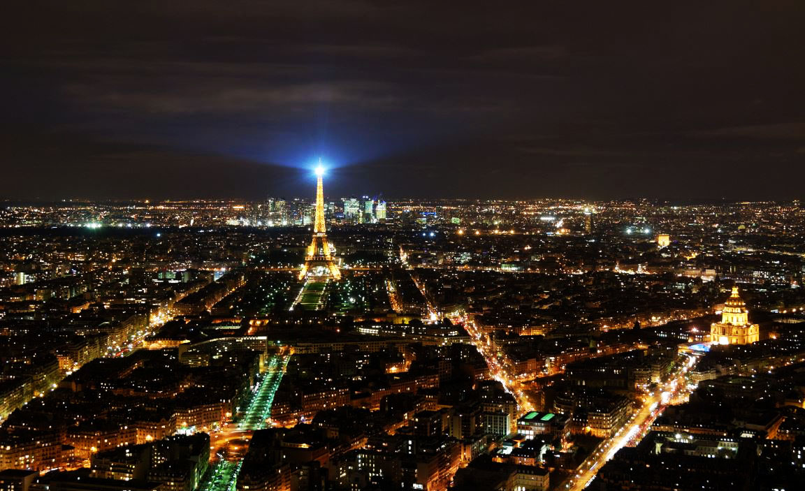 Eiffel tower Paris by night fantastic lights to experience all around the world