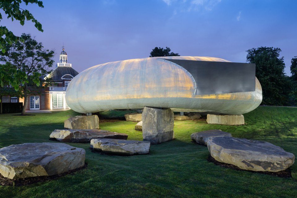 Serpentine Gallery in Kensington Gardens temporary summer pavilion by leading architects