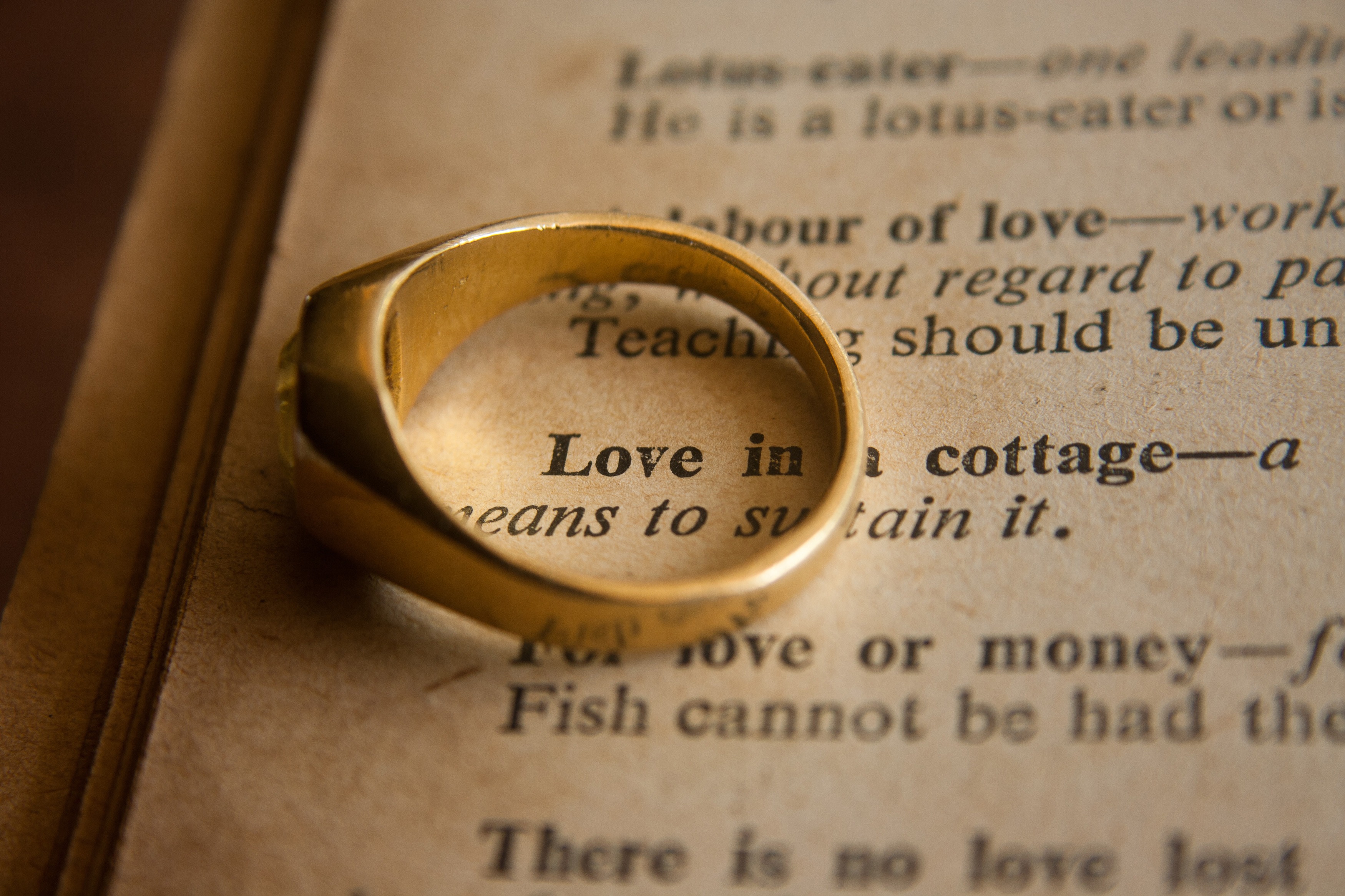 A ring and love letter for Valentine's day or Friend's Day an alternative journey