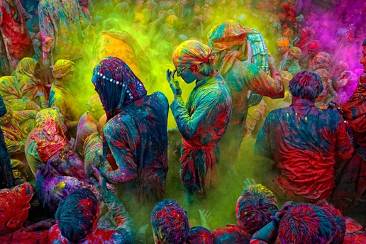 Holi Festival of Colours India ancient Hindu religious festival celebrating colour joy and love