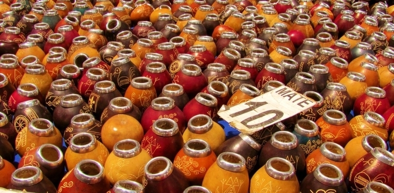 Mate drinks from Argentina