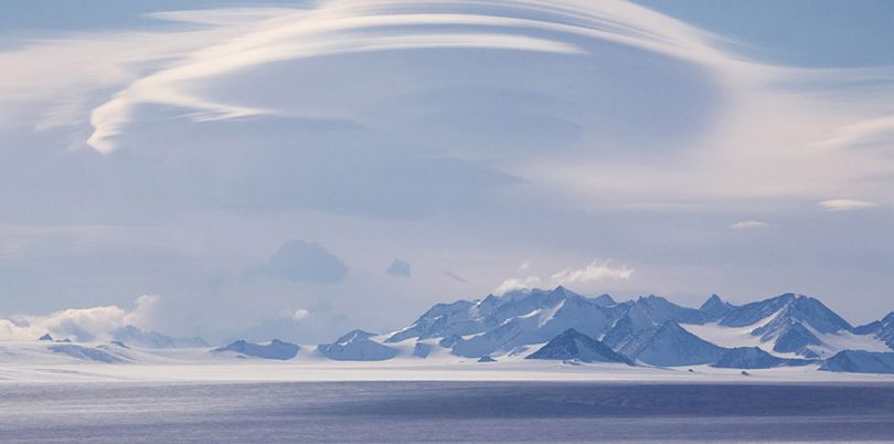 Mountain landscape, in Antarctica