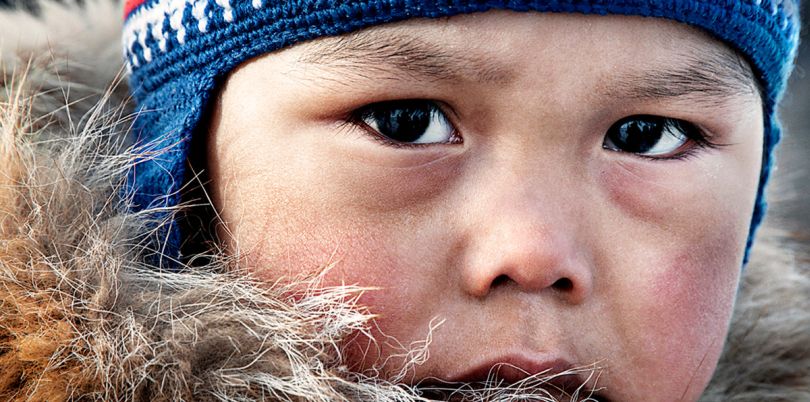 Child in Igloolik, Nunavut, Arctic