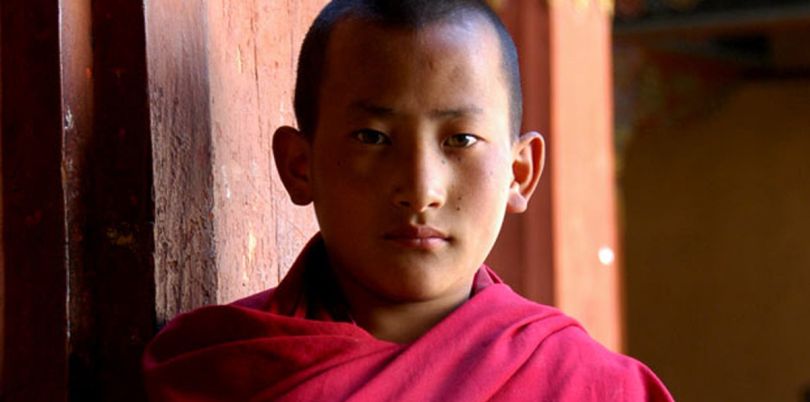 Young Bhutanese monk, Bhutan