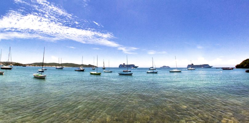 Boats in Brazilian harbour