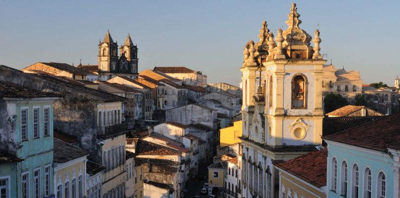 Rooftops of Salvador in Brazil