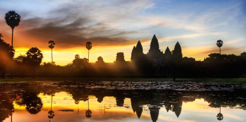 Sunset at Angkor Wat, Cambodia