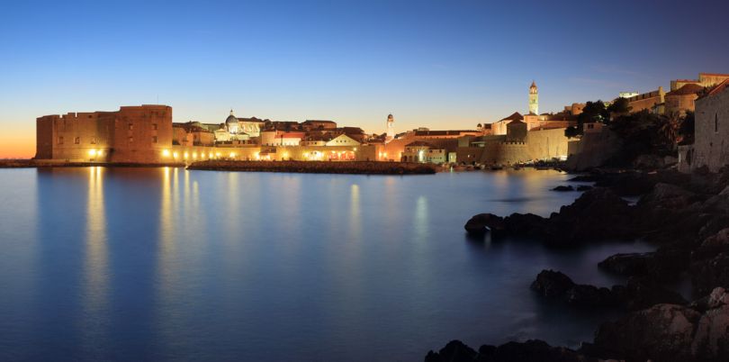 Coast at dawn in Croatia