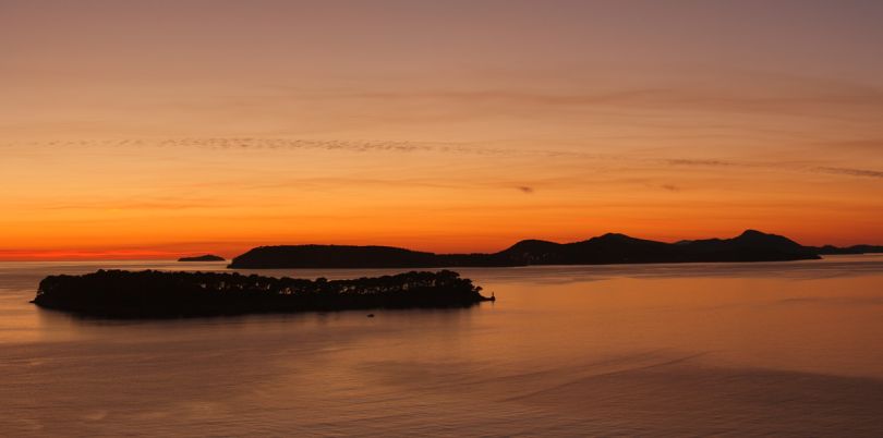 Islands in the sunset, Croatia