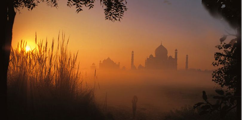 Oberoi Taj at sunset in Agra, India