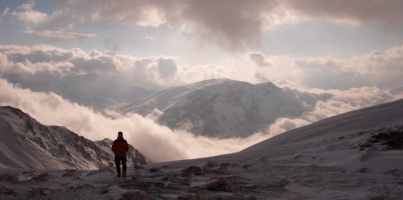 Snowy mountains in Iraq