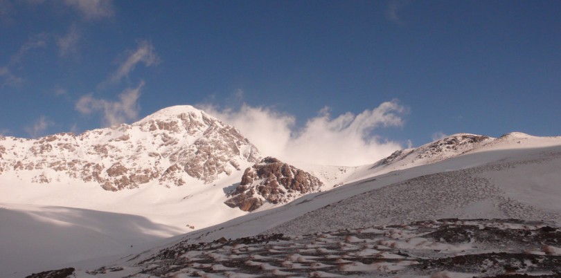 Snowy mountains in Iraq