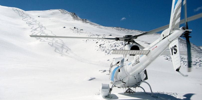 Heli-skiing in New Zealand