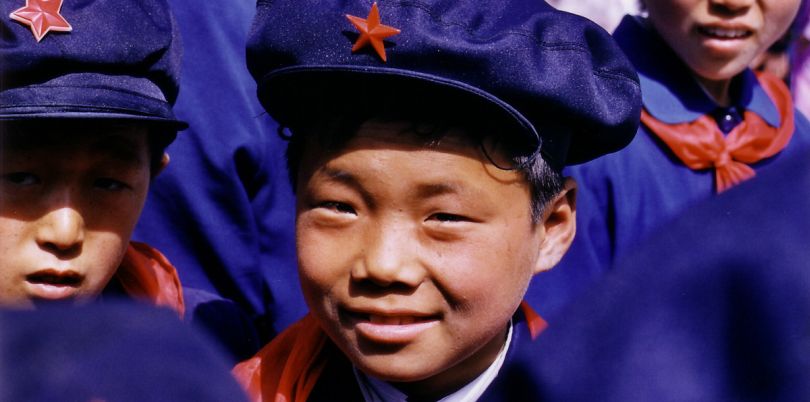 Boy and Red Star Hat, North Korea