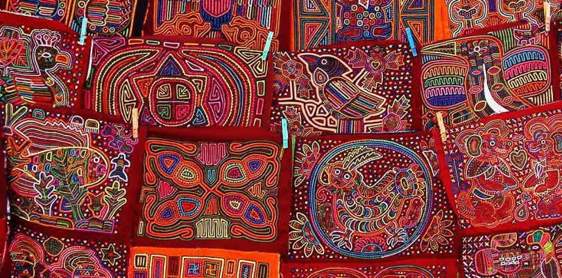 Colourful embroidery in Panama