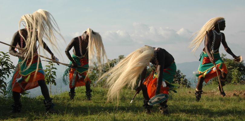 Intore dancing tribe in Rwanda