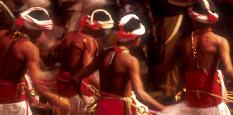 Traditional Sri Lankan dancers