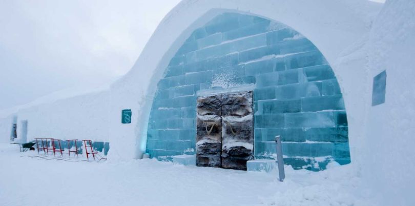 Ice Hotel front door