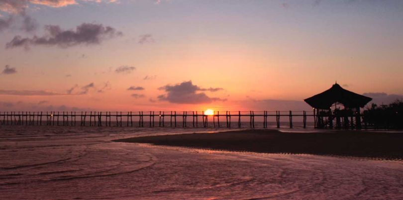 Sunset at Fundu lagoon in Zanzibar Tanzania