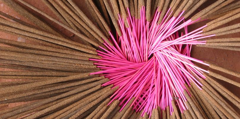 Vietnamese incense pink sticks